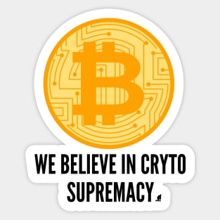 Cryptocurrency | Bitcoin | Supremacy Sticker